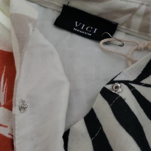 NEW VICI Canyon Palm Print Tie Dress - Picture 15 of 15